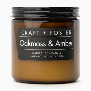 Oakmoss + Amber Candle 12oz.